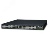 Коммутатор управляемый L3 48 портов 10/100/1000 Мб/с, 4хSFP+, 1xRS232 1000467297 PLANET