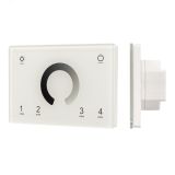 Панель Sens SMART-P79-DIM White (230V, 4 зоны, 2.4G) (ARL, IP20 Пластик, 5 лет) 028398 Arlight