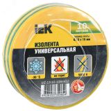 Изолента ПВХ желто-зеленая 15мм 10м UIZ-13-10-10M-K52 IEK