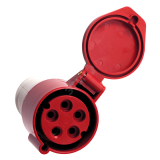 Розетка кабельная 32А 3Р+N+Е IP44 переносная 380В ps-225-32-380 EKF