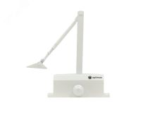 Доводчик дверной нагрузка до 65 кг, белый В0000018682 Optimus CCTV