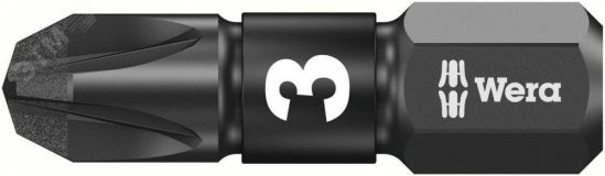 Бита ударная 855/1 IMP DC Impaktor PZ алмазное покрытие хвостовик 1/4 C 6.3 PZ 3 x 25 мм с держателем-еврослот WE-057622 Wera