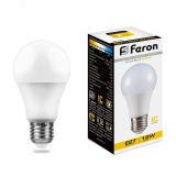 Лампа светодиодная LED 12вт Е27 теплая 25489 FERON