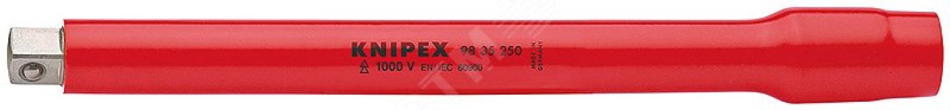 Удлинитель VDE 1000V DR 3/8 L-250 мм диэлектрический KN-9835250 KNIPEX