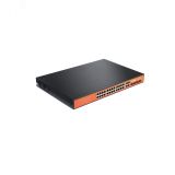 Коммутатор неуправляемый PoE 28 портов, 24хPoE 10/100/1000 Мб/с, 4хRJ45/SFP, 400 Вт WI-PS328GF Wi-Tek