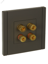 FORTE&PIANO Аудиорозетка 4-местная FP339 серый IEK FP-S40-K03 IEK