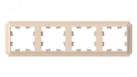 ATLASDESIGN ANTIQUE 4-постовая рамка, универсальная, ПЕСОЧНЫЙ ATN101204 Systeme Electric