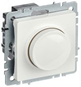 BRITE Светорегулятор поворотно-нажимной 600Вт СС10-1-0-БрБ белый BR-D20-0600-K01 IEK