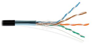 Витая пара F/UTPz 4PR 24AWG Cat.5e OUTDOOR Наружная экранированная(DCM Test Report) Польша 700641R ЕКС