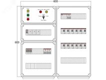 Щит управления электрообогревом DEVIBOX HR 12x2800 3хD330 (в комплекте с терморегулятором и датчиком температуры) DBR160 DEVIbox