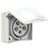 Розетка встраиваемая 32А/400V/3P+N+E/IP44 00-00012772 PCE