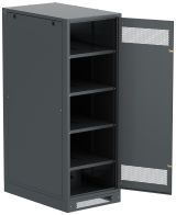 Шкаф LINEA B (пустой) 1700х600х950мм металлическая дверь черный LB05-17H69-M ITK
