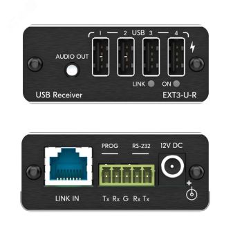 Передатчик и приемник сигналов USB 2.0 и RS?232 по витой паре, поддержка PoC 1000712756 Kramer
