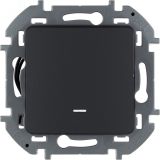 Переключатель одноклавишный с подсветкой/индикацией INSPIRIA 10 AX 250 В~ антрацит 673663 Legrand/Daccord