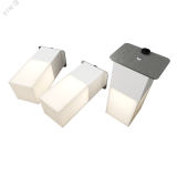 Светодиодный светильник RVE-LBX-LUMO60-PLAZA5010-3-GR (Квадрат Грильято 3шт 40х40х100мм 8Вт встраиваемый 4000K Белый) RVE00003286 RVElektro