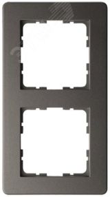 Рамка G-Flex 2-постовая, цвет Мокко G1102Z Jasmart