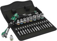 Набор с трещоткой 8100 SA 6 Zyklop Speed DR 1/4 28 предметов WE-004016 Wera