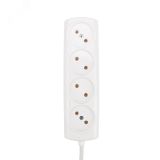 Удлинитель PROconnect OPTIMA 4 гнезда, 5 м, 2х0.75 мм, б/з, белый 11-7222 REXANT