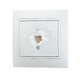 MIRA Розетка компьютерная RJ45 х 1 белая 701-0202-139 Lezard