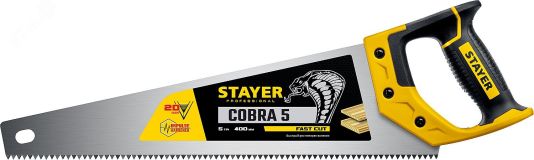 Ножовка по дереву Cobra 5 400 мм 1506-40_z02 STAYER