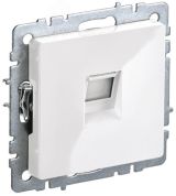 BRITE Розетка телефонная RJ11 РТ10-БрБ белый IEK BR-T10-K01 IEK