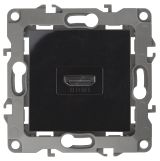 Розетка HDMI, Эра12, чёрный, 12-3114-06 Б0027486 ЭРА