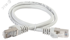 Патч-корд категория 6 ftp 5 метр PVC серый PC01-C6F-5M ITK