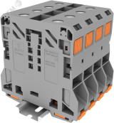 Клемма сильноточная TP 1-1 проходная Push-in, сечение 50 мм. кв., серая TAPO50-2-GY SUPU