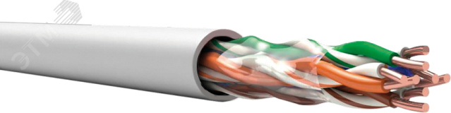 TechnoLAN U/UTP Cat 5e PVC LS нг(А)-LSLTx 4х2х0.52 ТУ 3574-019-53930360-2014 серый ЦБ-00027288 СПКБ Техно