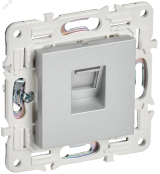 SKANDY Розетка компьютерная RJ45 кат.5E SK-K01S серебряный IEK SK-K10-1-K23 IEK