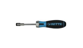 Отвертка реверсивная BITDRIVE Ratchet с трещоткой и набором бит в рукоятке (PH1-3/PZ1-3 x 25 мм) 468021000 WITTE