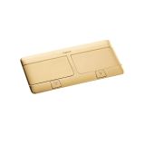 Блок выдвижной 8(2х4)модуля латунь 054018 Legrand