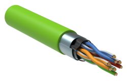 Витая пара F/UTP кат.5E 4x2х24AWG solid LSZH 305м зеленый LC1-C5E04-322 ITK