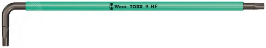 Ключ Г-образный 967 SXL HF TORX Multicolour с функцией фиксации крепежа удлиненный TX 9 x 101 мм WE-024472 Wera