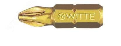 Бита магнитная РZ 2 х 25 мм 1/4'' C6.3 Extra-hard повышенной твердости 272462000 WITTE
