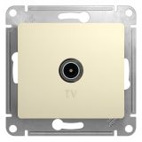 GLOSSA Розетка телевизионная TV в рамку 1дБ бежевая GSL000291 Systeme Electric