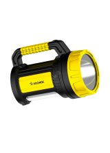 Фонарь-прожектор аккумуляторный , 5W LED + 20x0,5 W LED, аккум. 4V 2Ah, 300Lm - 6 часов, 380Lm - 3 часа, KOCAc2005W_Ex Космос