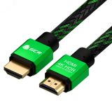 Кабель HDMI 2.0, Ultra HD 19М на 19М, 1.5 м., AL зеленый нейлон 1000585734 Greenconnect
