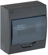 Корпус модульный пл. нав. ЩРН-П-8 черный IP41 MKP12-N-08-41-K02 IEK