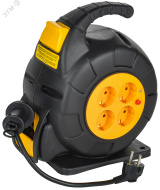 TWIST Катушка УК10 4мест. 2P+PE/10м 3х1,5мм2 автосм. IEK TW-KP27-16-04-10 IEK