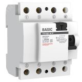 Устройство защитного отключения УЗО 4P 25А/30мА (электронное) Basic elcb-4-25-30e-sim EKF