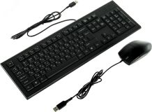 Комплект клавиатура + мышь KR-8520D, USB, черный 477615 A4Tech
