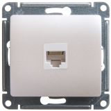 GLOSSA Розетка компьютерная RJ45 категория 5E перламутр в рамку GSL000681K Systeme Electric