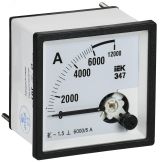 Амперметр аналоговый Э47 600/5А класс точности 1,5 72х72мм IPA10-6-6000-E  IEK