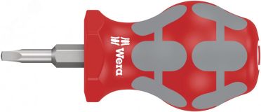 Отвёртка короткая 368 Robertson Stubby для винтов в внутренним квадратом #02 x 25 мм WE-008864 Wera