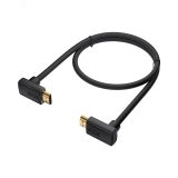 Кабель HDMI 2.0, Ultra HD 19M на 19M, угловой, 1 м., черный 1000634892 Greenconnect
