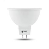 Лампа светодиодная LED 5 Вт 530 лм 4100К DC12В GU5.3 софит MR16 нейтральный Низковольтная Black 201505205 GAUSS