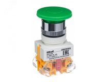 Кнопка зеленая AEA-22 Гриб 220В ВK-22