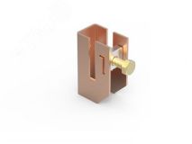 Скоба-держатель полосы с болтом медь ND2312CU DKC