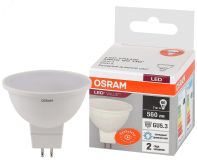 Лампа светодиодная LED 7 Вт GU5.3 6500К 560Лм спот 220 В (замена 60Вт) OSRAM 4058075582842 LEDVANCE